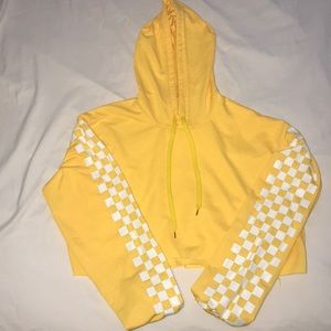 Cropped Yellow Hoodie